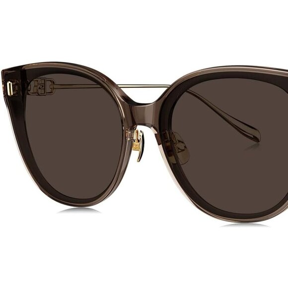 🆕 Women Brown Fashion Oversized Cat Eye Polarized Exclusive Eyewear Sunglasses - Picture 4 of 6